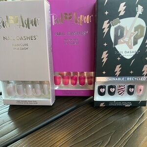 Nail Dashes, 3 sets. Brand new in boxes.